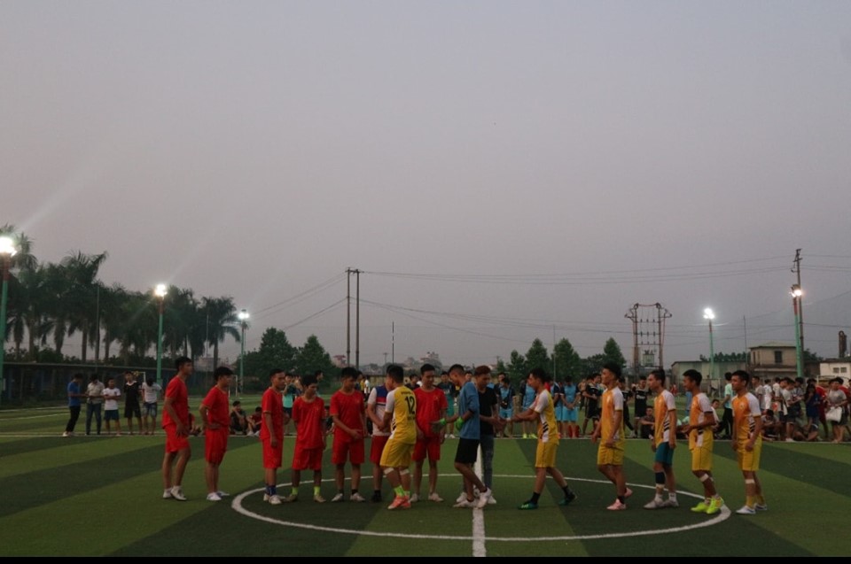 Khai mạc giải bóng đá nam sinh viên khoa Điện 2019